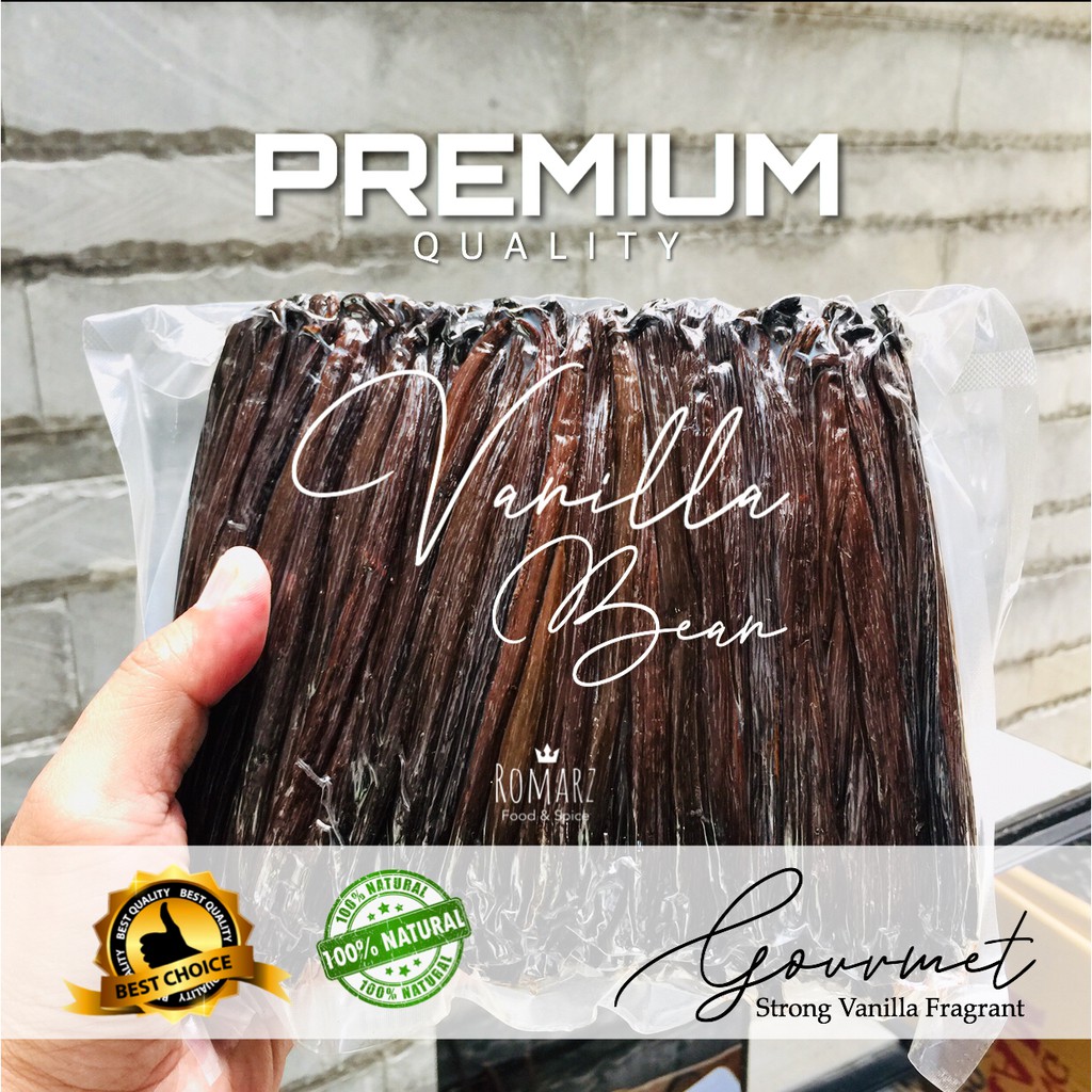 

VANILLA BEAN PREMIUM 1kg (Biji Vanilli) or VANILLA GORMET or VANILLI or VANILLA
