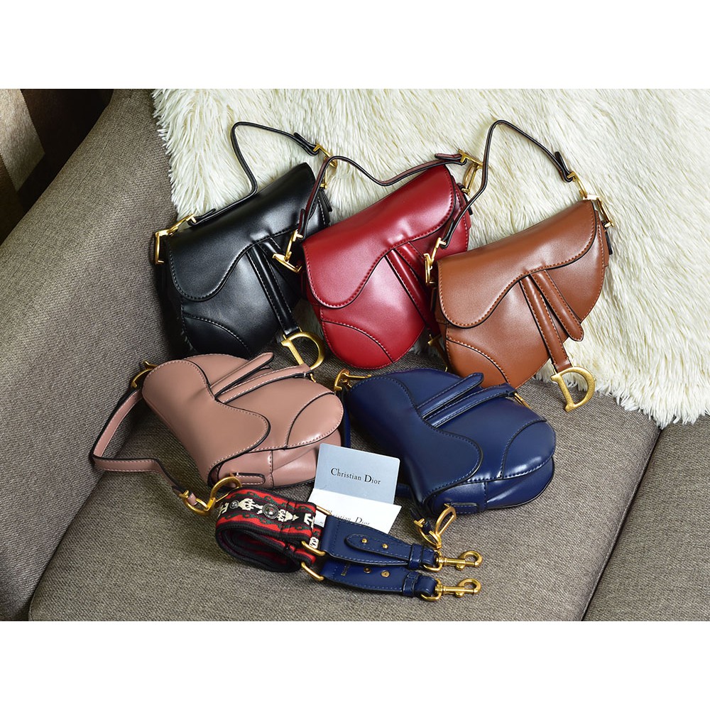 SEMPREM TERBAGUS Tas Dior Saddle Leather Mini with STRAP BOHEMIAN AS43003