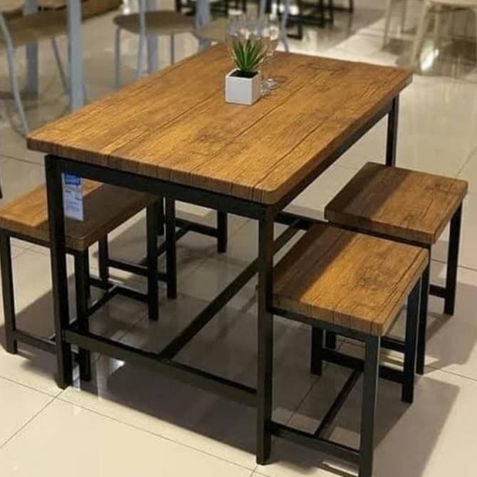 Set Meja Kursi Cafe Kaki Besi Rendisuhedi