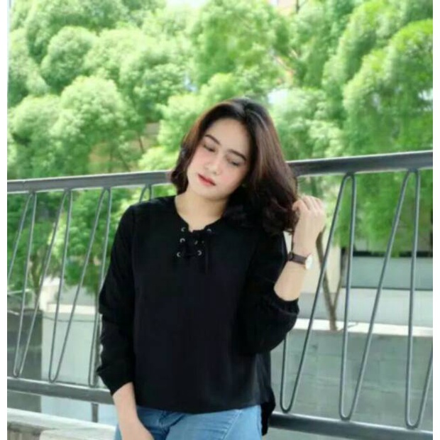 Tq88indonesia Fashion Baju Blouse Wanita STEFANIE TOP / Blus  / Busana Santai Cewek / Ootd