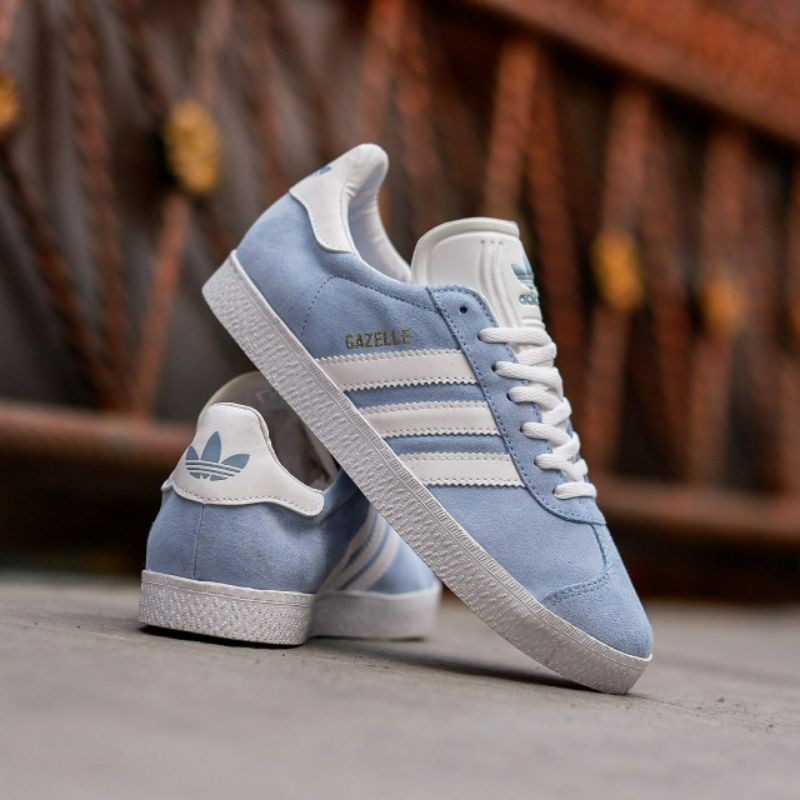 Adidas Gazelle Blue Ice Women Style (100% ORIGINAL)