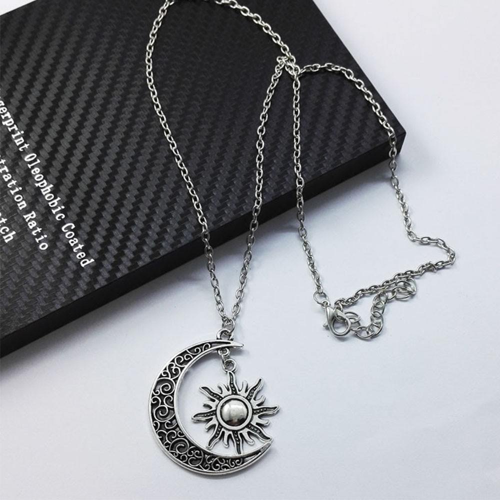 【COD Tangding】Song of Ice Fire Necklace of My Life Moon and Sun and Stars Long Chain Nekclaces Jewelry