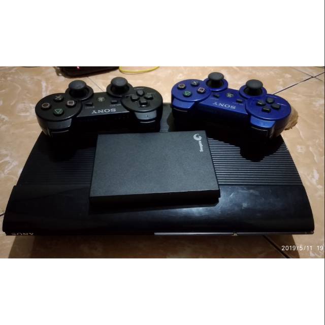 PS3 Super Slim 250 Gb Ode + Eksternal HDD 1 TB