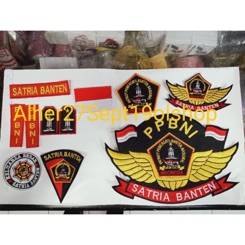 logo PPBNI full set logo satria Banten logo bordir satria Banten logo bordir PPBNI logo BPPKB Banten