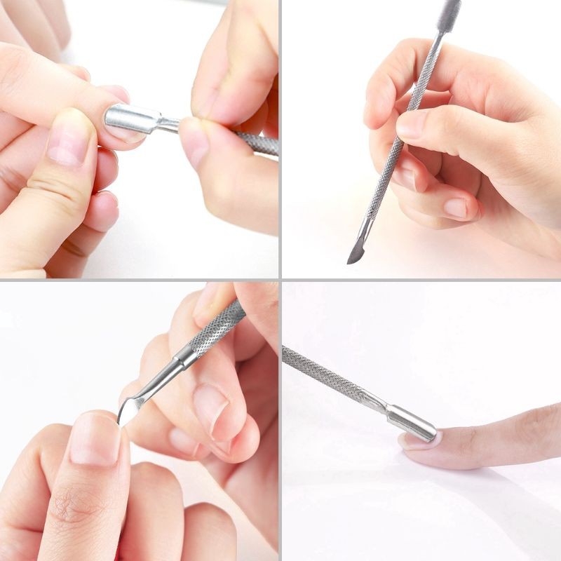 1PC Stainless CUTICLE PUSHER NAIL ART PENDORONG KUTIKULA