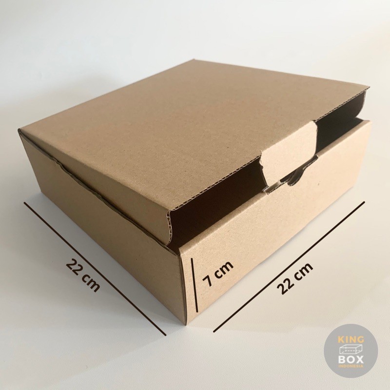 

Kardus Karton Packaging Box 22 x 22 x 7 cm - Die Cut