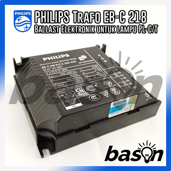 PHILIPS EB-C 218 PL-T/C 220-240V 50/60Hz - Ballast Elektronik