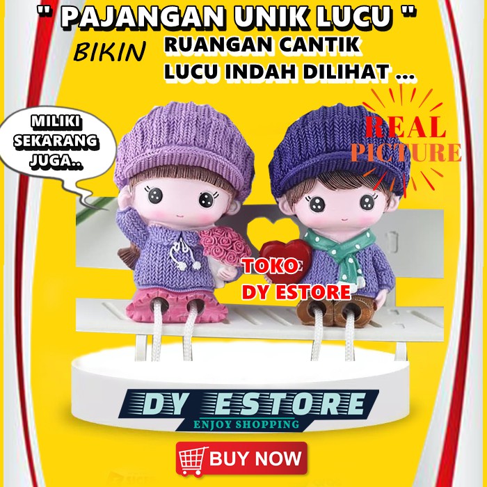 D549 Pajangan rumah miniatur boneka CINTA pajangan dinding boneka kecil unik dekorasi rumah hiasan