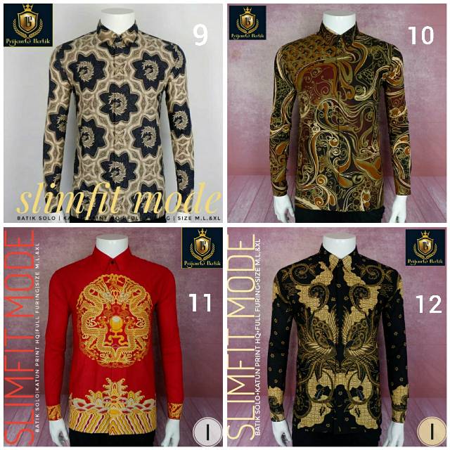 Kemeja Batik SlimFit Lengan Panjang/Batik SlimFit Full Furing/Batik Slimfit Lapis Furing