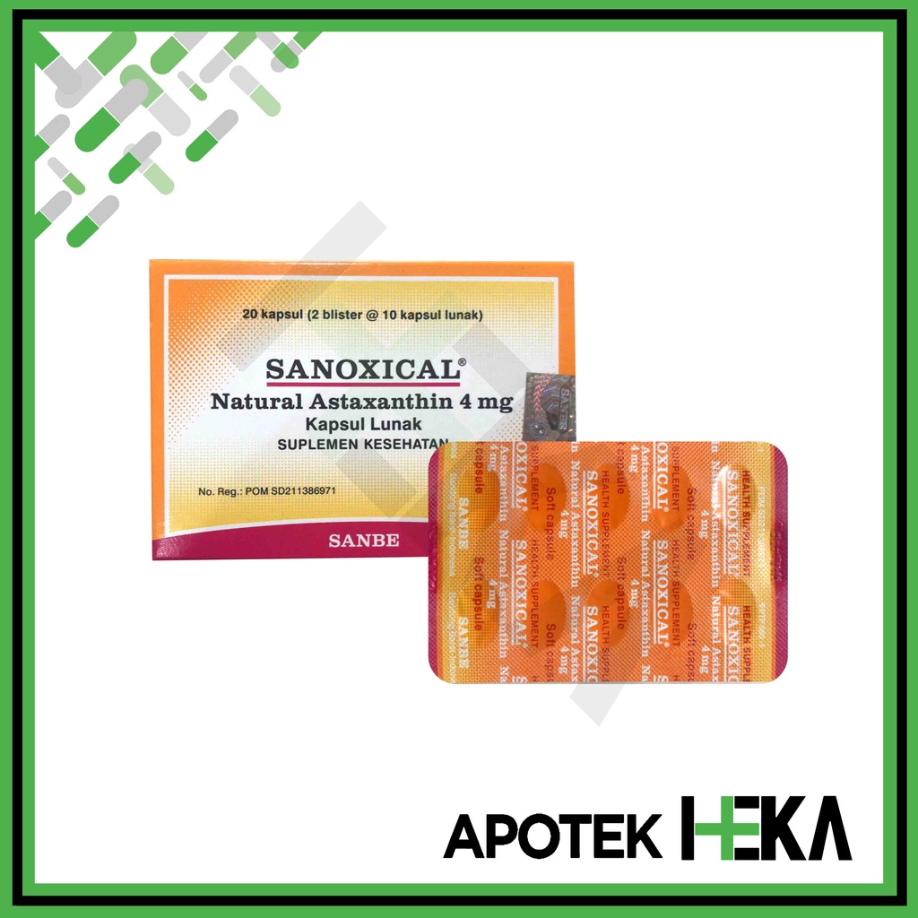 Sanoxical Natural Astaxanthin 4 mg Box isi 2x10 Kapsul (SEMARANG)