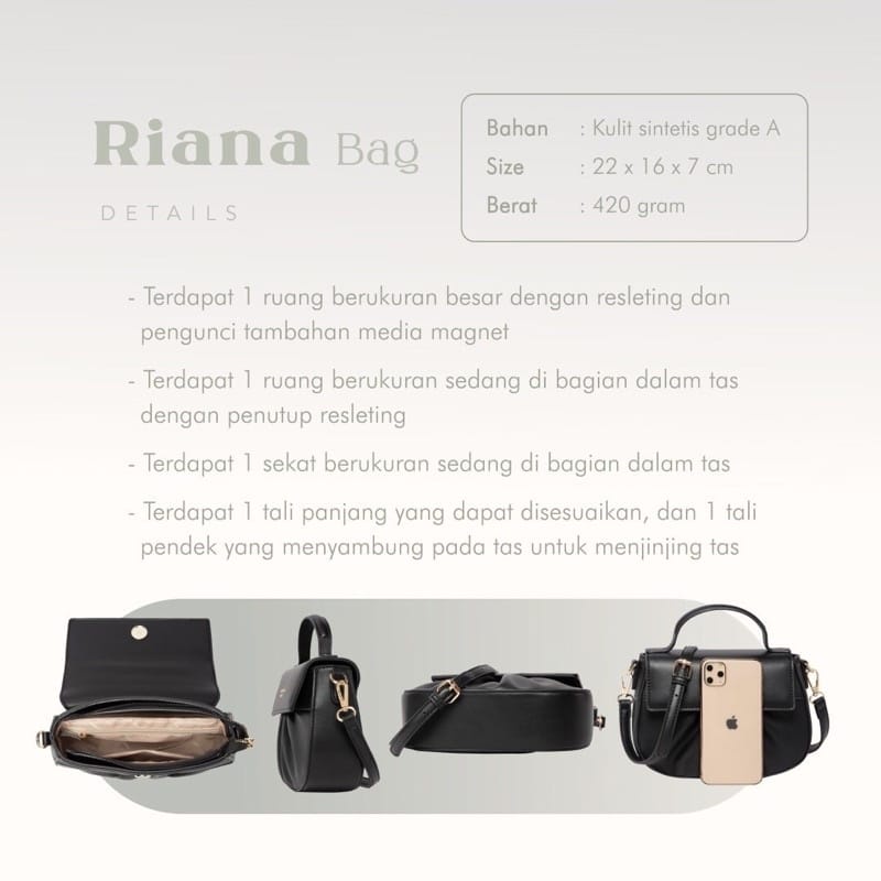 Riana Bag Jims Honey Tas Selempang Tas Jinjing Wanita Jims Honey Murah Lucu 100% Original