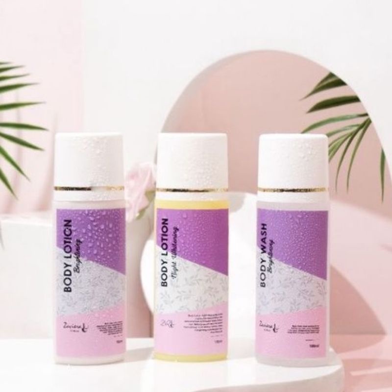 Pemutih Badan Zaviera Skincare handbody HB illona paket perawatan tubuh badan pemutih whitenin