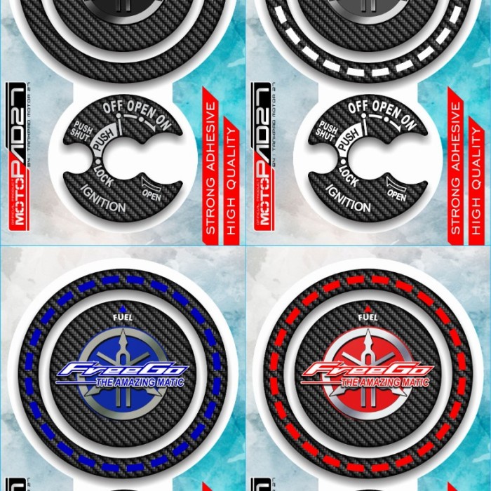 Sticker Fuelpad Keypad Resin Timbul Yamaha Freego