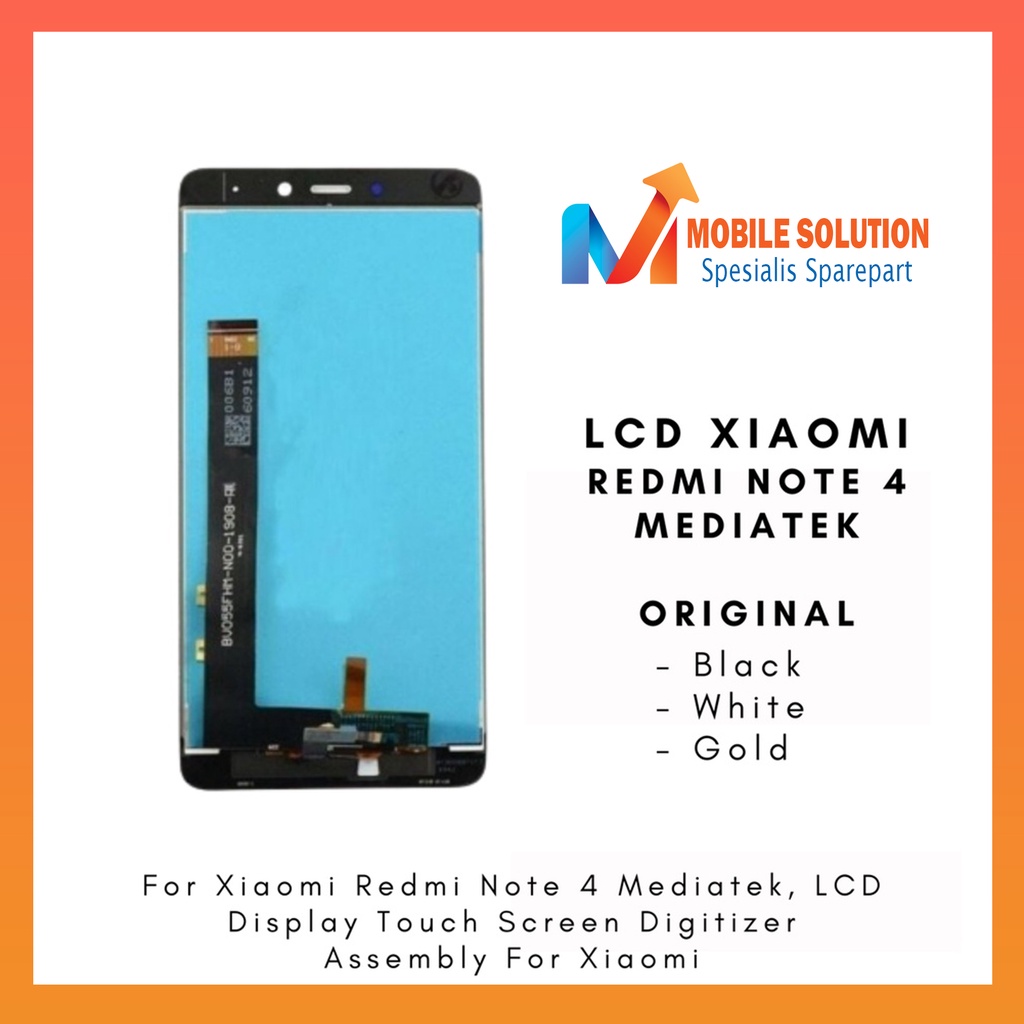 Grosir LCD Xiaomi Redmi Note 4 Processor Mediatek ORIGINAL 100% Fullset Touchscreen Garansi 1 Bulan + Packing / Bubbel