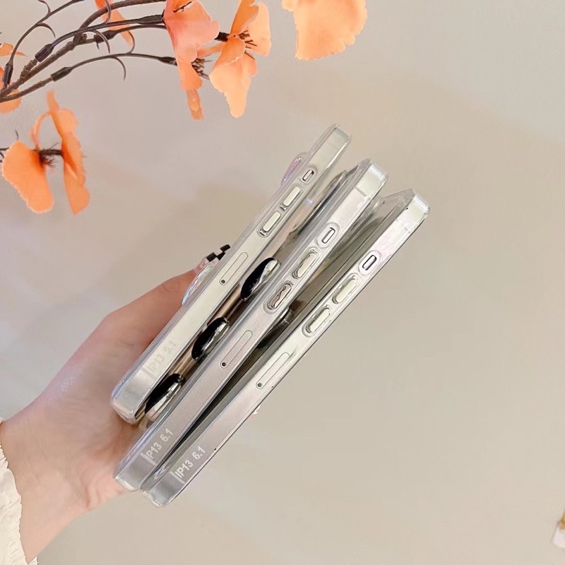 Silver Heart Stone TPU Transparant Case Samsung A13 A23 A53 A52 A73 A11 M11 M10 A10 A20 A30 A21s A02s A03s S22 S21 S20 plus ultra A51 A71 A80 A50s A70 A50 A72 A32 4G 5G