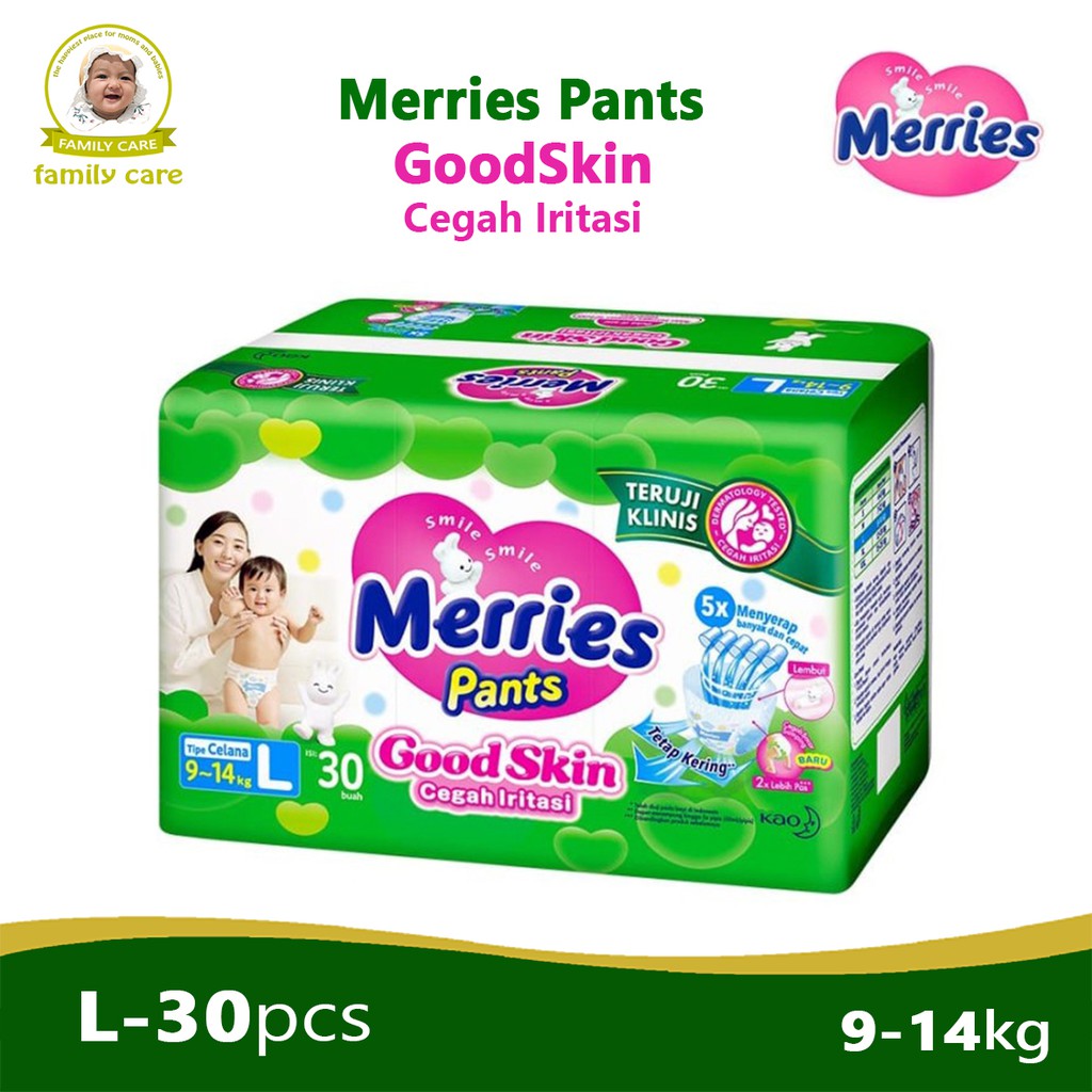 MERRIES Good Skin Pants L30 / Popok Merries L 30