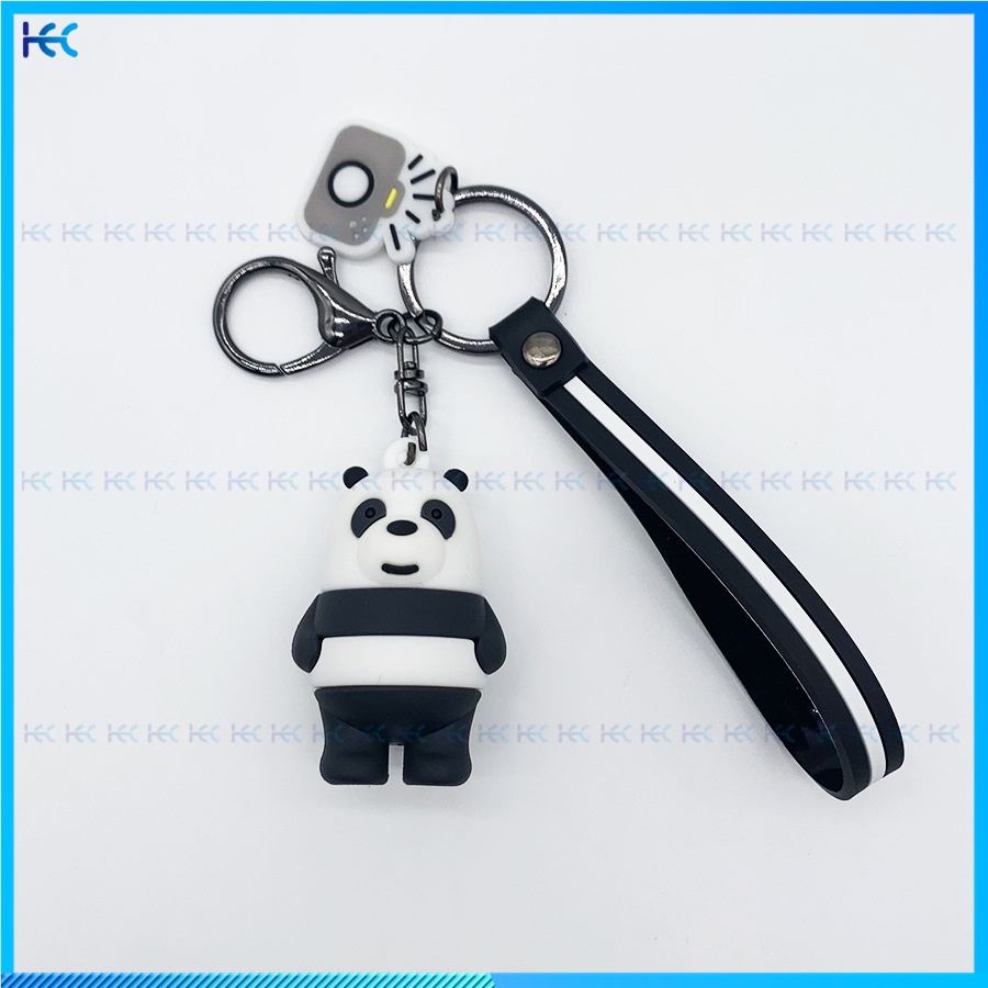 2022Creativity Anime Three little bears keychain three-dimensional cartoon key chain