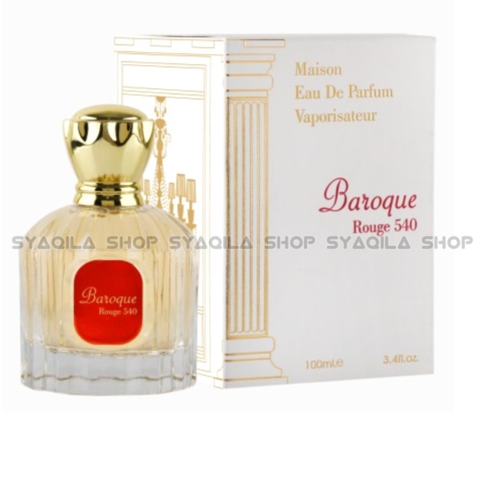 Minyak Wangi Pria Wanita Parfum Boroque Rouge 540 By maison Alhambra