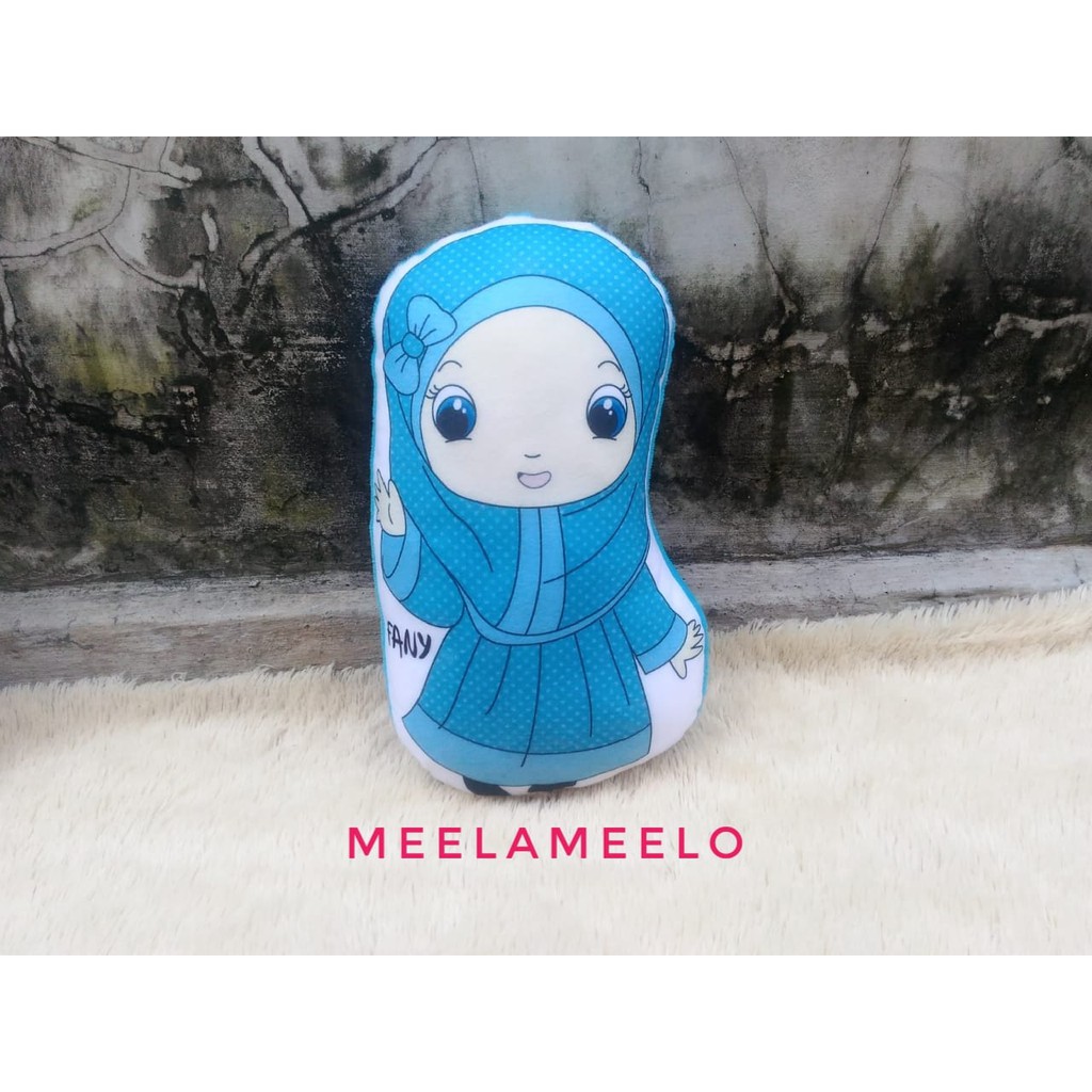 bantal karakter bantal lucu bantal unik hadiah kado bantal meelameelo boneka bisa ganti nama