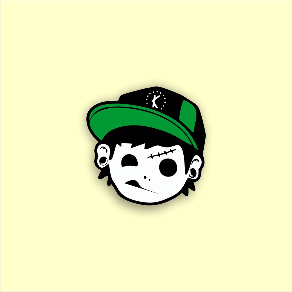 

stiker brand distro stiker murah kill kill hijau bahan graftac anti air