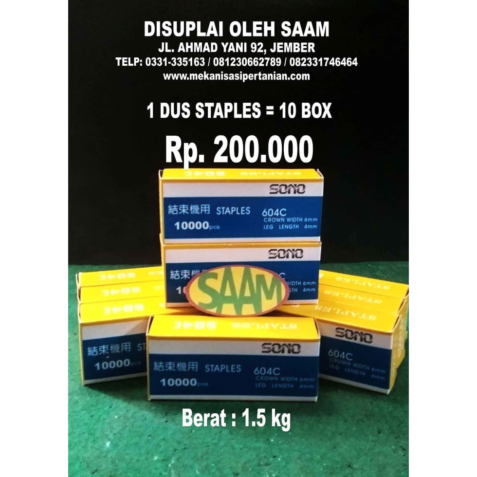 

PERKEBUNAN/ STAPLES TAPETOOL