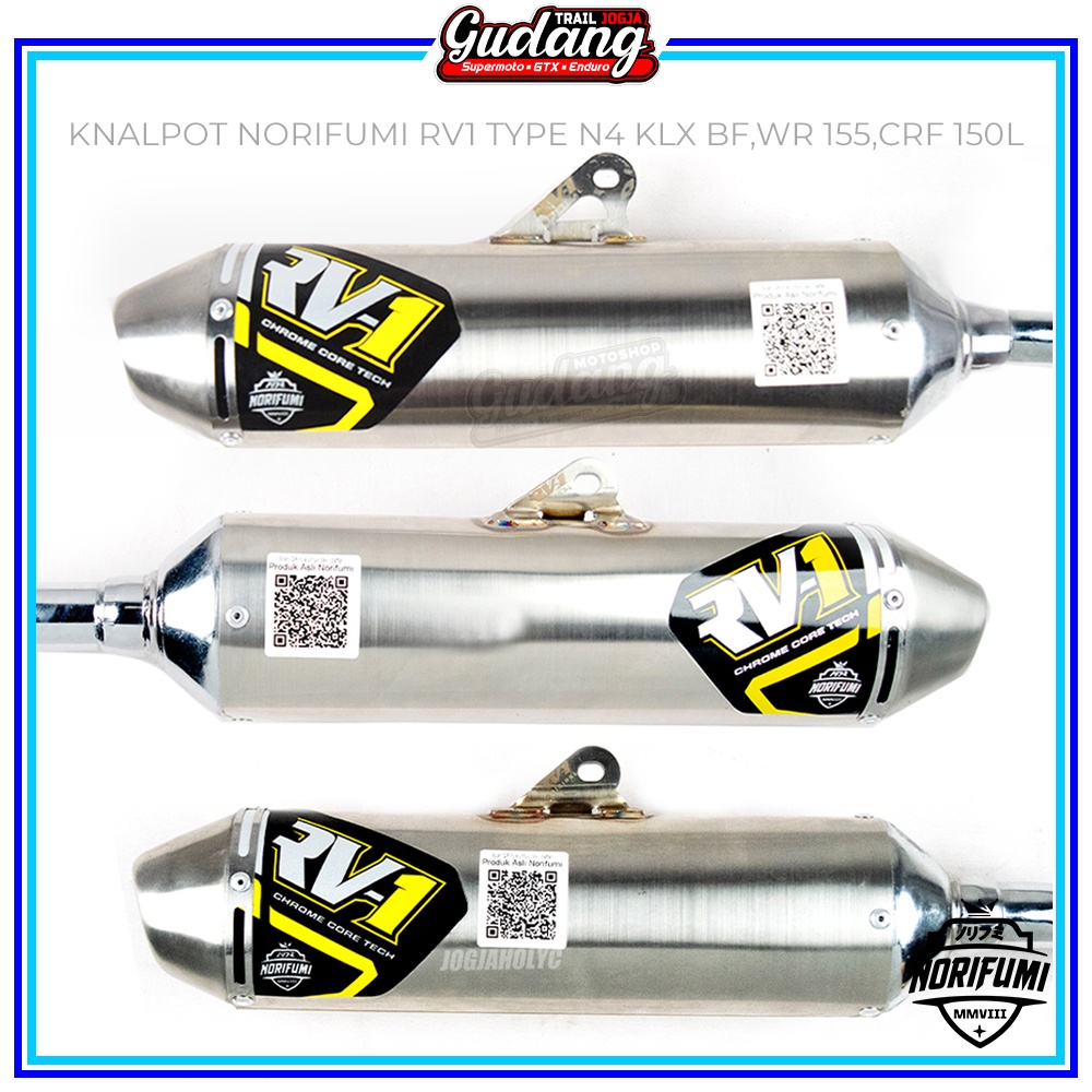 Knalpot Kenalpot Muffler Original Norifumi RV1 N4 NEW KLX 150 BIGFOOTF DTRACKER New CRF 150L KLX WR 155