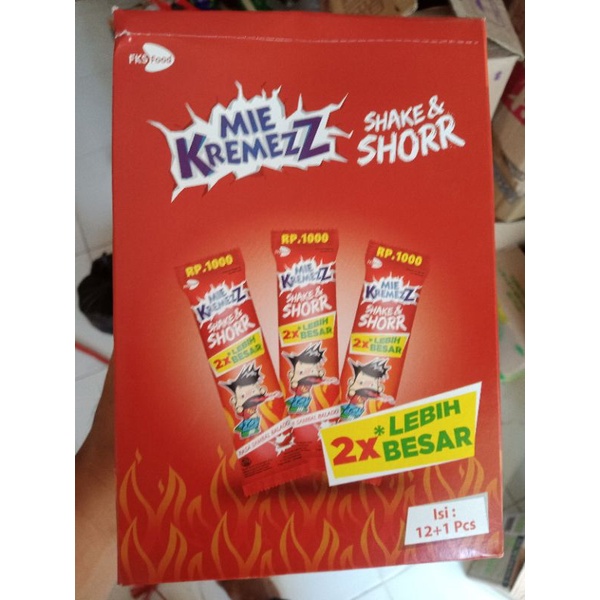 

Mie Kremezz Shake & Shorr Rasa Sambal Balado 20 X Lebih Besar