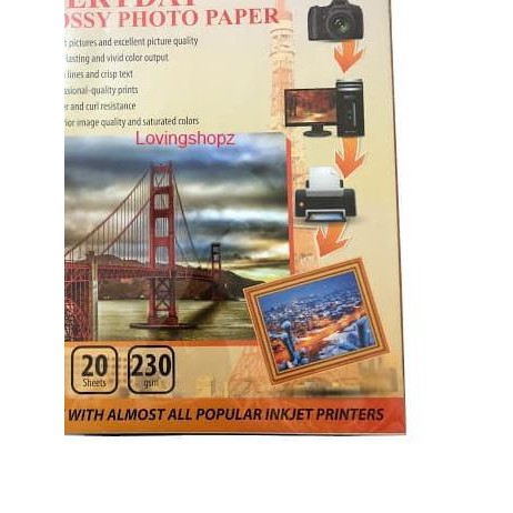 ✯ Kertas Foto Glossy ukuran A3 ➧