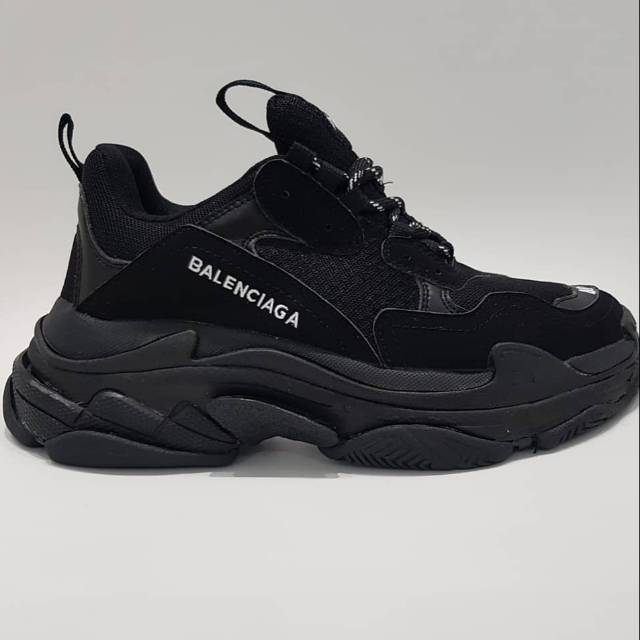 Balenciaga Black Original Sepatu Sport Pria Wanita Remaja Anak Dewasa Kekinian Hits 2019 Casual