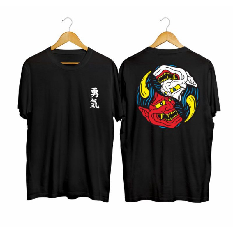 baju distro samurai tengkorak kembar