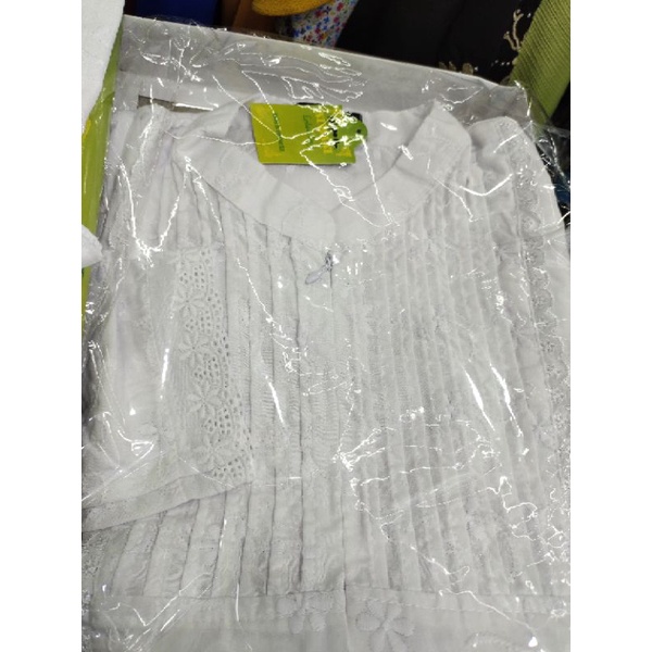 setelan umroh nurani/ nurani import/ setelan full bordir/ setelan lengkap kaos tangan ihram jilbab d