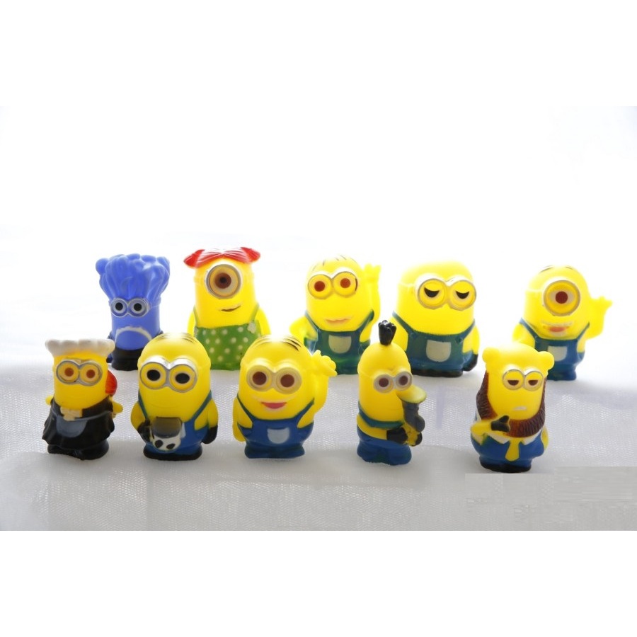 Minion Figure Set Mainan Minion Action Figure Minion Topper Kue Minion Hiasan Minion Hiasan Kue Mini