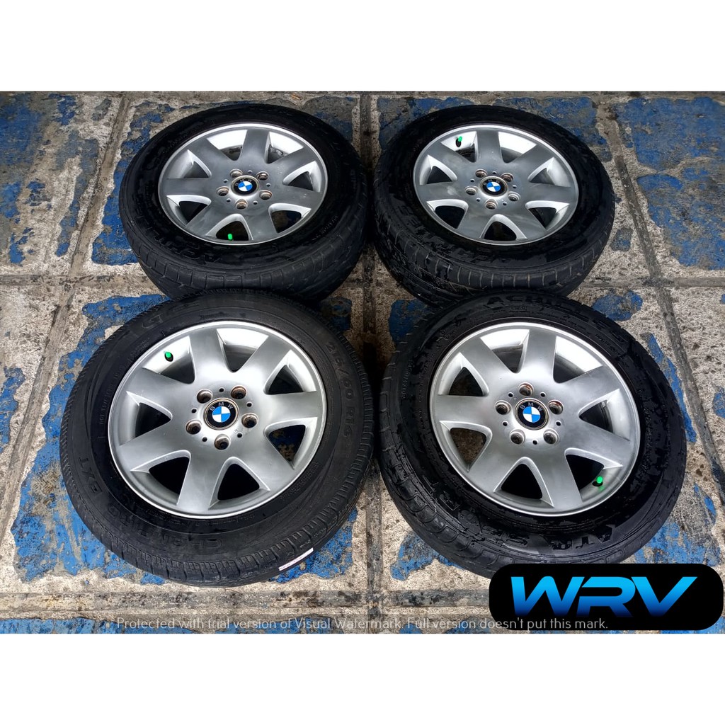 jual velg seken bekas ring 16x7 pcd 5x120 seken bekas ban bonus bmw