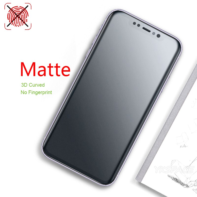 Soft Matte Hydrogel Film for iPhone XR X XS 11 12 mini Pro MAX 6s 7 8 Plus SE 2020 Frosted Screen Protector Full No Fingerprint