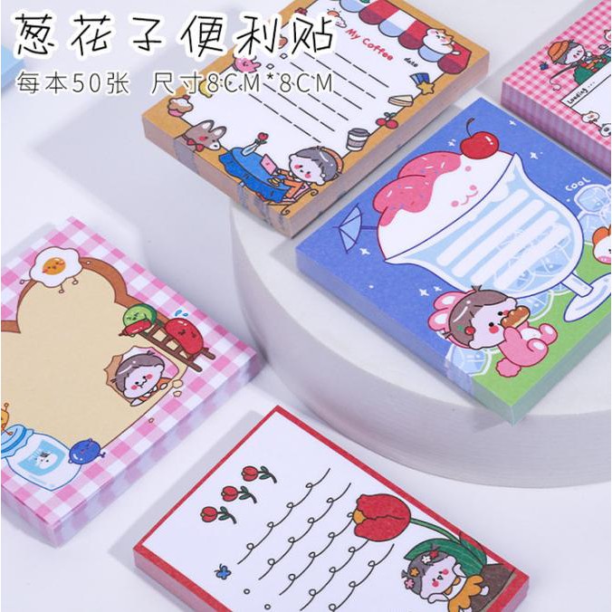 

STICKY NOTES LITTLE GIRL MEMO TEMPEL LUCU - PARTY