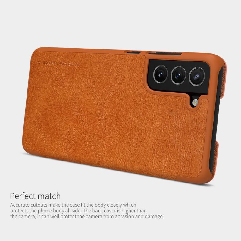 Samsung Galaxy S21 FE 5G Case Nillkin Qin Leather Flip Casing