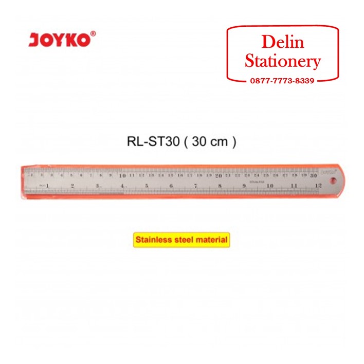 

Joyko Stainless Steel Ruler Penggaris Besi 30 cm / 15 cm / 30cm / 15cm