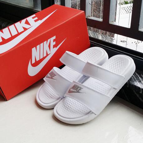 nike sandals white