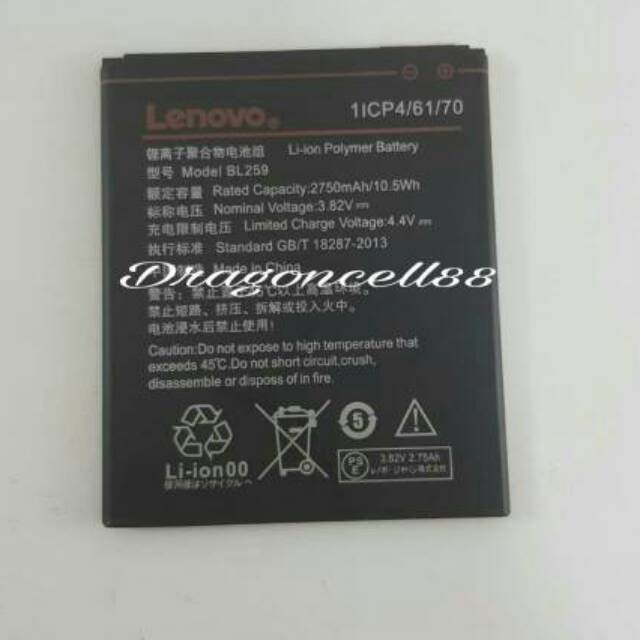 Baterai LENOVO K5- K3 -K5+ -6020 BL259 kualitas ORIGINAL 100%