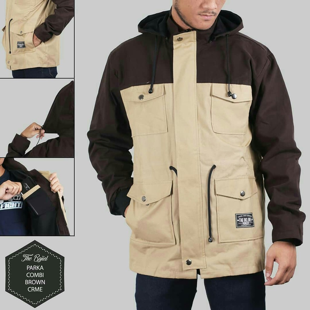 JAKET PRIA JAKET PARKA REGLAN CANVAS PREMIUM