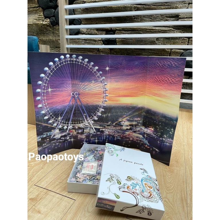 Puzzle 1000 Pcs Jigsaw Ferris Wheel Bahan Tebal 2MM / Uk.50 X 75 Cm