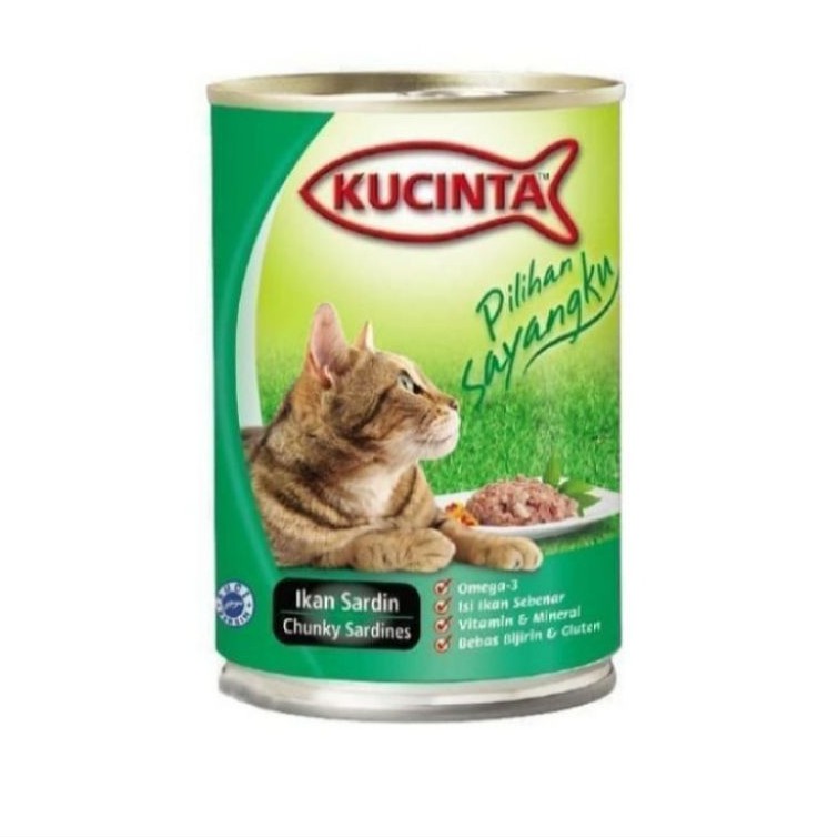 Makanan Kucing KUCINTA 400 GRAM ALL VARIAN KUCINTA kaleng 400gr