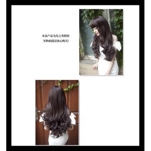 Rambut Palsu / Wig Panjang Keriting Bergelombang Blonde