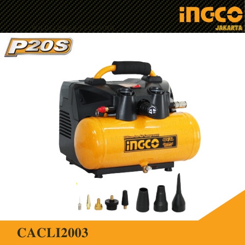 Kompresor Angin Baterai 20V Air Compressor (6L 135Psi)INGCO CACLI2003