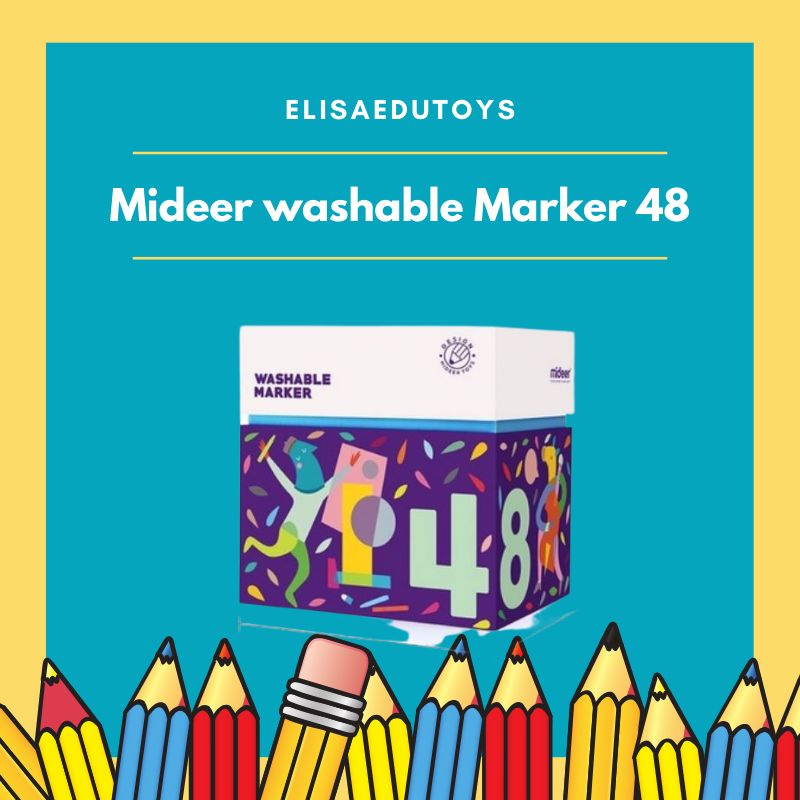 

mideer washable marker isi 48 spidol