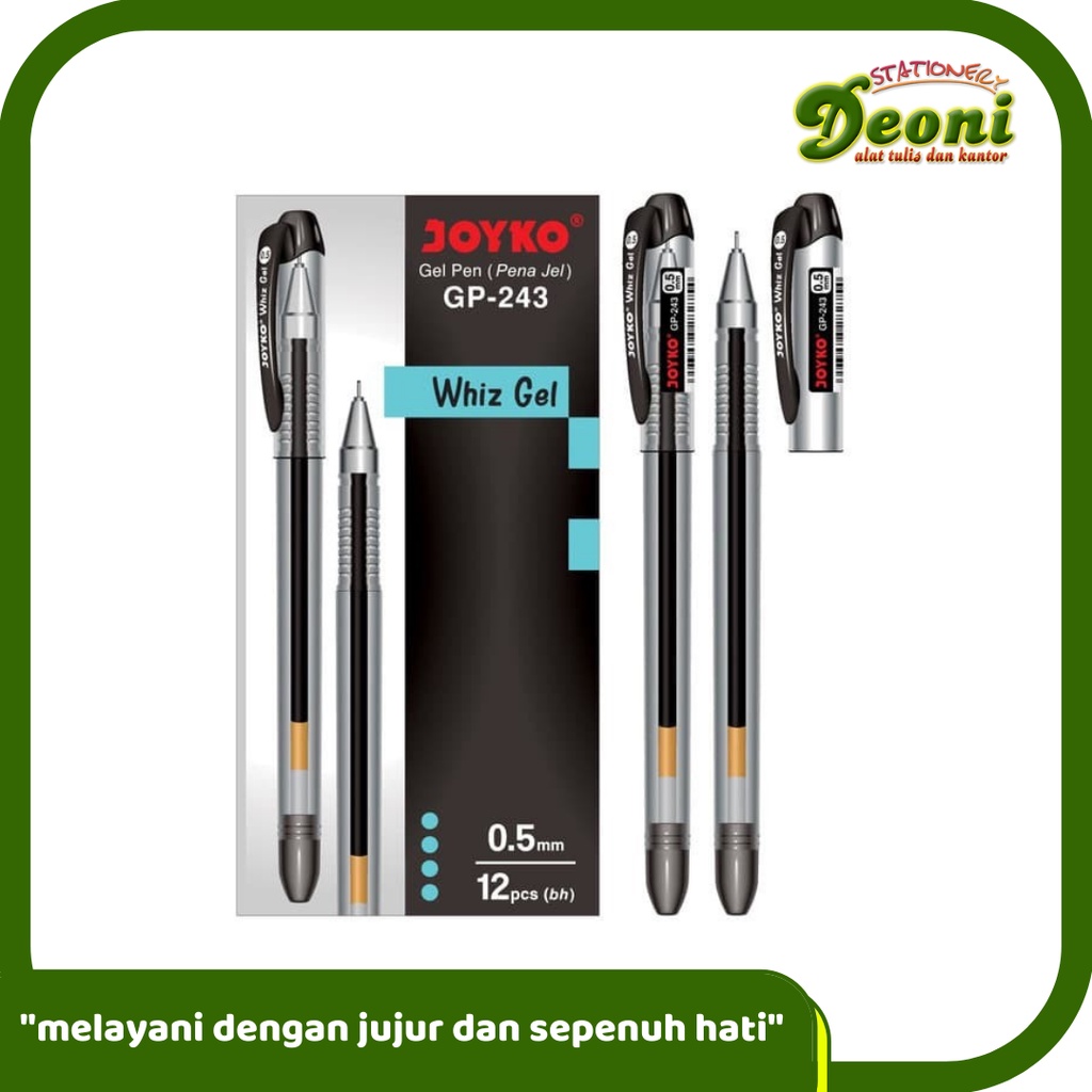 

JOYKO GP-243 Gel Pen / Pulpen / Pena / Whiz Gel 0.5mm