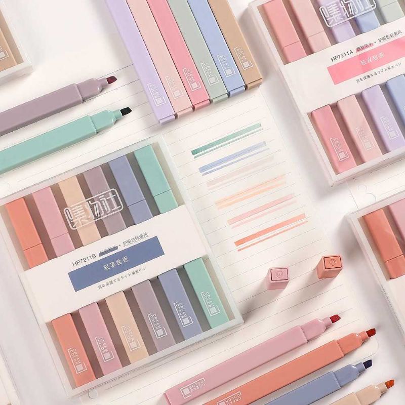 

JIANWU Highlighter Spidol Stabilo Marker Liner 6PCS HP7211A