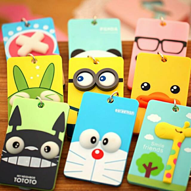 

id card holder pvc kartun