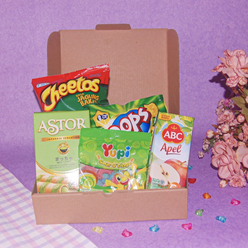 

Snack Box Hijau / Hampers Gift Package Green - AYITA
