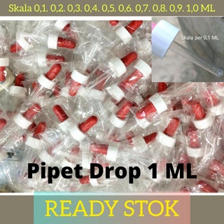 Image of Pipet Drop 1 ML Obat Pippete Dropper Penetes Obat Pipet Kosmetik